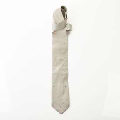 Laurant Benon, 100% Silk Silver Tie