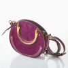 Chloe, Purple Leather and Suede Pixie Bag