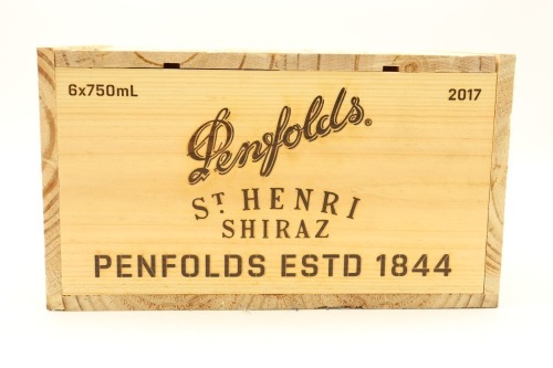 (6) 2017 Penfolds St. Henri Shiraz, South Australia [JR17.5] [WE96] [WS94] (OWC)