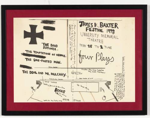 COLIN MCCAHON James K Baxter Theatre Poster