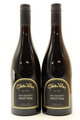 (2) 2019 Gibbston Valley Reserve Pinot Noir, Central Otago