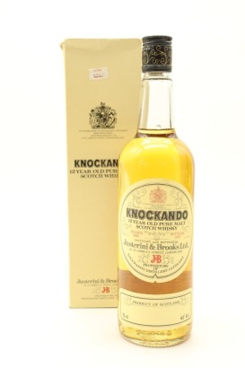 (1) Knockando 1966 Justerini & Brooks Ltd. 1978 Bottled 12 Year Old Single Malt Scotch Whisky, 43% ABV, 750ml