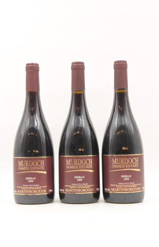 (3) 1999 Murdoch James Shiraz, Martinborough