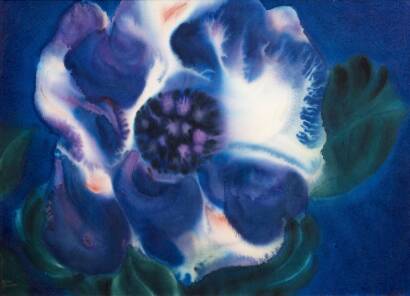NELSON THOMPSON Untitled (Blue Flower)