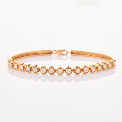 18ct Rose Gold, 1.50ct Diamond Tennis Bracelet