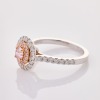 18ct White / Rose Gold, .32ct Fancy Pink / .57ct Diamond Ring - 2