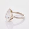An Important, Platinum, 7.03ct Pear Cut, Solitaire Diamond Ring - 2