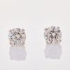 18ct White Gold, 2.04ct Diamond Stud Earrings, HRD certified