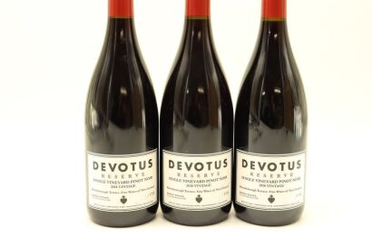 (3) 2018 Devotus Reserve Single Vineyard Pinot Noir, Martinborough