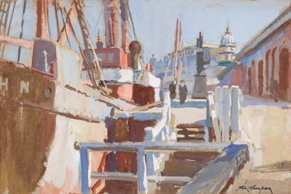 SYDNEY LOUGH THOMPSON Untitled (Harbour Docks)