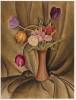 ADELE YOUNGHUSBAND Still Life with Tulips and Drapery