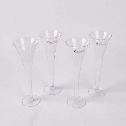 A Set Of Four Maxwell And Williams Hollow Stemmed Champagne Coupes