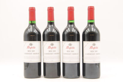 (4) 1998 Penfolds Bin 389 Cabernet Shiraz, South Australia [JO96] [JR17.5]