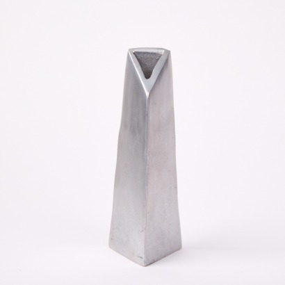 An Aluminum Modernist Vase