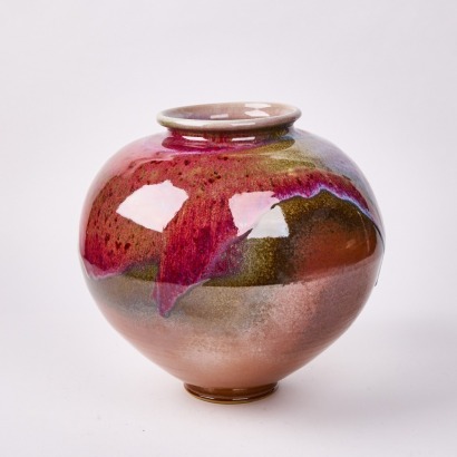 A Large NZ Pottery Floor Vase