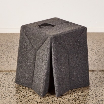 A Ligne Roset Folding Felt Side Table