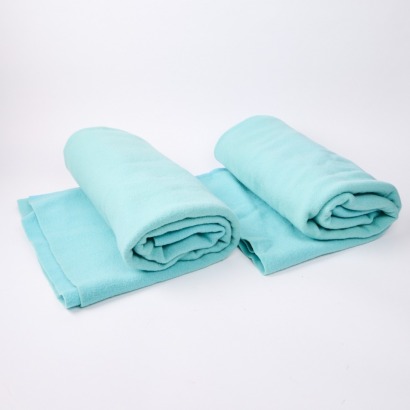 A Pair Blue Wanganui Fleece Blankets