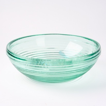 A Large Glass Mixing Bowl