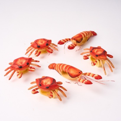 A Charming Vintage Crab And Lobster Napkin Rings