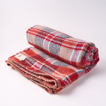 A Masterweave Plaid Wool Blanket