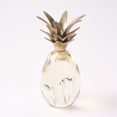 A Glass Pineapple Paper Weight