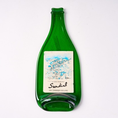 A Flattened Glass Bottle