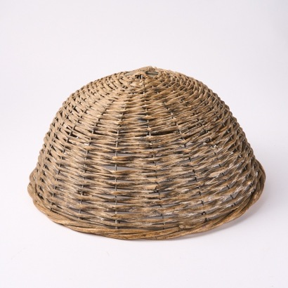 A Domed Wicker Basket