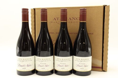 (1) 2020 Ata Rangi Limited Release Single Vineyard Pinot Noir Collection, Martinborough, 4 Bottles Sold as One Lot