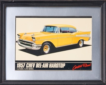 A Chev Bel-Air Hardtop Framed Print, 1957