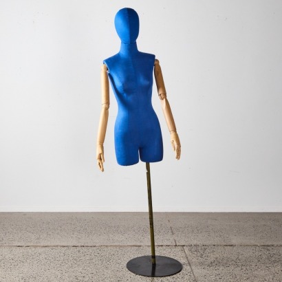 A Vintage Mannequin with Articulated Arms