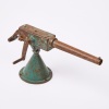 A Rare 1930 Vintage Toy Cast Iron Clockwork Anti Aircraft Machine Gun By Jolliboy