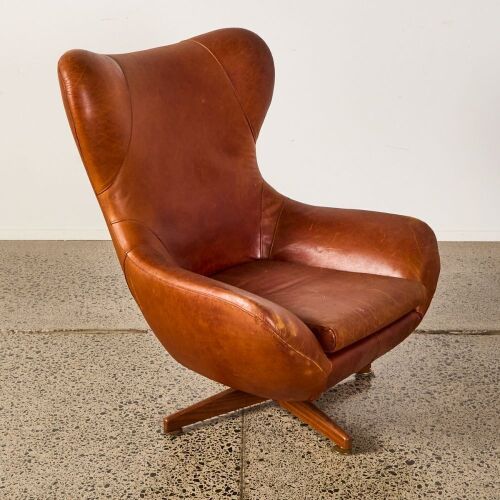 A Leather Wingback Chair