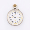 Sterling Slver, 32mm Open Faced Mechanical Pocket Watch