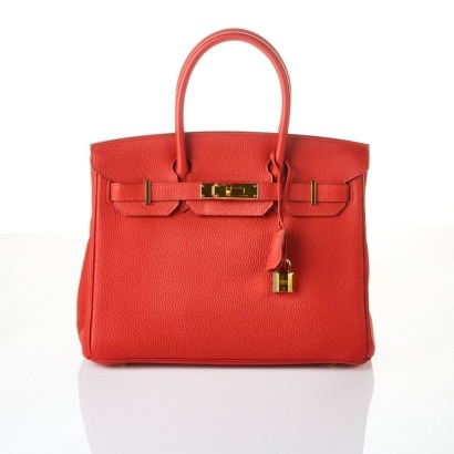 Hermès Rouge Casaque Togo Leather Birkin 30