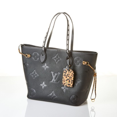 Louis Vuitton, Empreinte Wild at Heart Neverfull Noir MM Bag