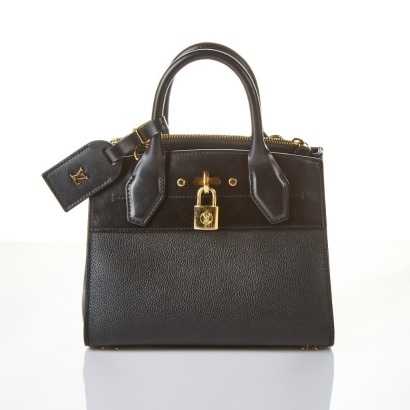 Louis Vuitton, Black City Steamer Leather Bag