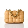 Bottega Veneta, Almond Maxi Intrecciato Lambskin Chain Cassette Bag