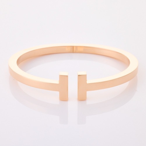 Tiffany & Co, 18ct Yellow Gold "T" Square Hinged Bangle