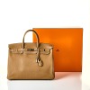 Hermès Etoupe Togo Leather Birkin 40 - 5