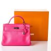 Hermès, Rose Tyrien Tosca Epsom Leather Candy Kelly Retourne 32 Verso - 4