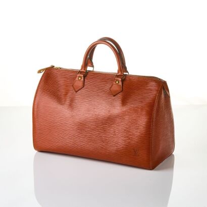 Louis Vuitton, Epi Leather Fauve Kenyan Speedy 35