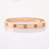 Cartier, 18ct Rose Gold, Multi-gemstone "Love Bangle, Size 16