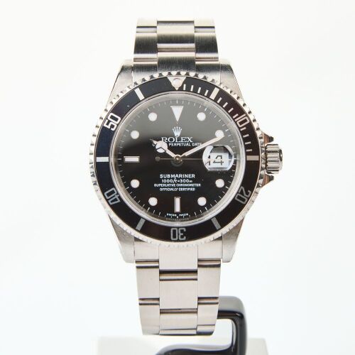 Stainless Steel, 40mm Rolex Submariner Date 16610 Divers Wristwatch