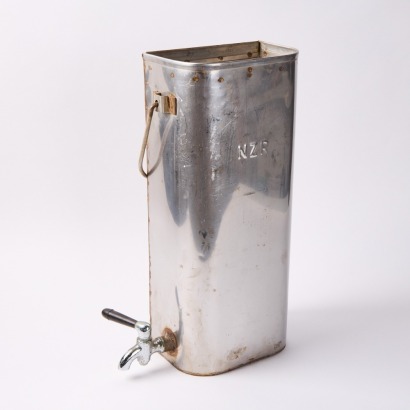 A Stainless Steel 'NZR' NZ Railways Carriage Water Urn