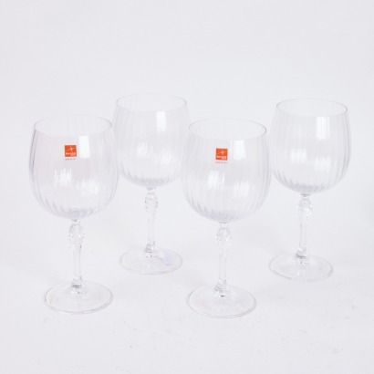 A Set Of Four Bormioli Rocco Gin Glasses