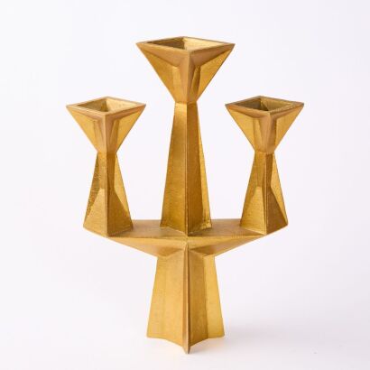 A Tom Dixon Gem Gold Series Candelabra