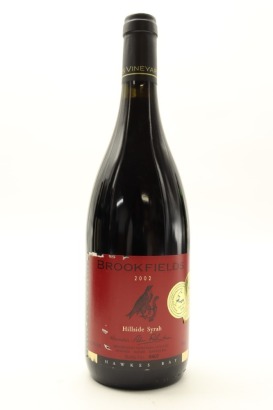 (1) 2002 Brookfields Hillside Syrah, Hawke's Bay