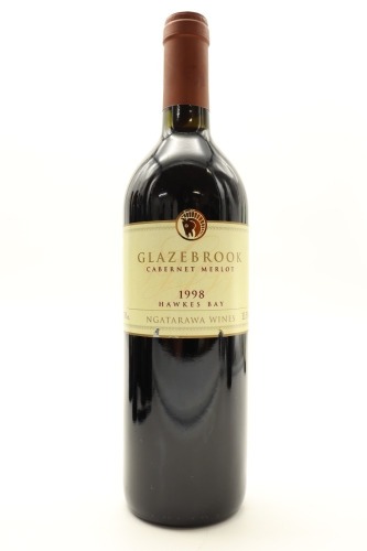 (1) 1998 Ngatarawa Glazebrook Cabernet Sauvignon - Merlot, Hawke's Bay