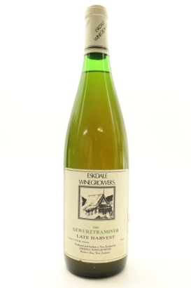 (1) 1989 Eskdale Winegrowers Gewurztraminer Late Harvest, Hawke's Bay