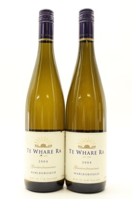 (2) 2004 TWR Te Whare Ra Gewurztraminer, Marlborough